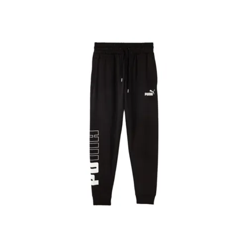PUMA POWER Черные Мужские Вязаные Тренировочные Штаны