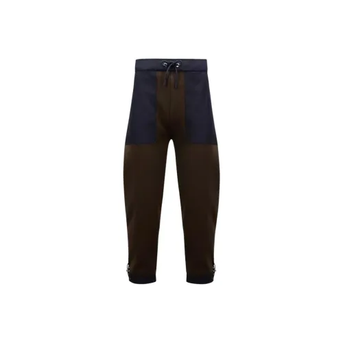 Moncler KNIT Бег трусцой Trousers Вязаные Тренировочные брюки Мужской Синий