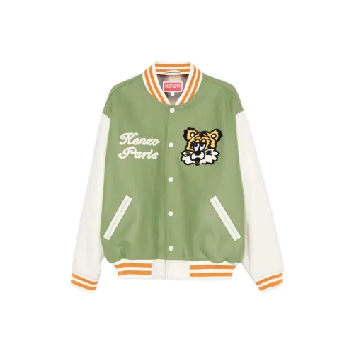 KENZO Verdy совместный бренд Спаржа Зеленый Мужской Бейсбольные Джерси