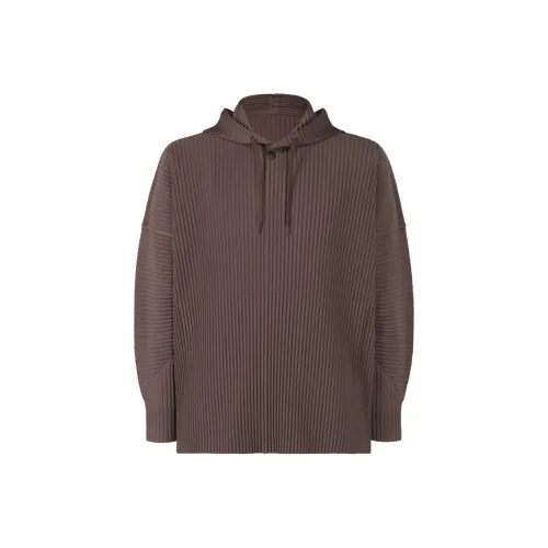 Homme Plissé Issey Miyake Коричневый Мужской Свитшот