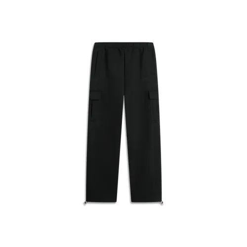 LINING Sports Life Collection Вязаные тренировочные брюки мужские черные