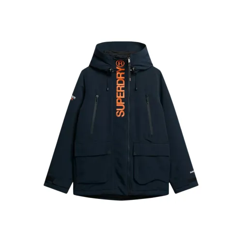 SUPERDRY Синий Мужской Тренч