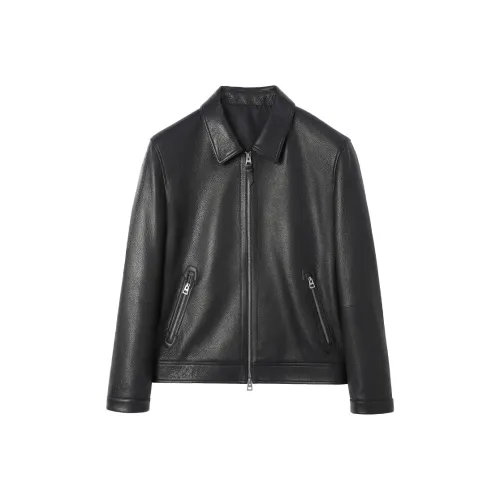 SINBOS Кожа Куртка Мужская Цвет сосновой сажи