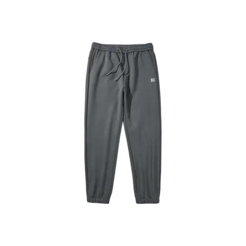 HLA Эластичный пояс Узкий стиль Термобрюки с принтом Конусообразные брюки Мужские