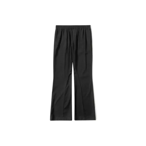 DIMC Расклешенные штаны Повседневные брюки Унисекс Черный