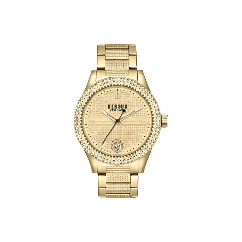 VERSUS Women's Watch Кварцевый механизм ремешок из нержавеющей стали 38 мм золотой циферблат