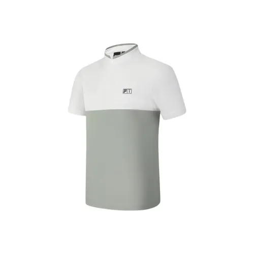 FILA GOLF серия SS25 T Рубашка Мужская Нефритовый Белый WT