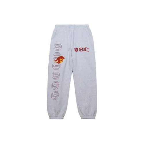 Travis Scott X Mitchell Ness Вязаные спортивные штаны унисекс серые