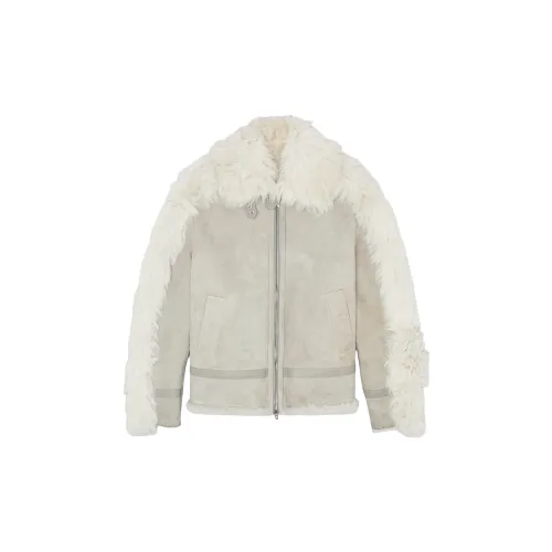 DIESEL FW24 Кожа Куртка Мужская Серого цвета