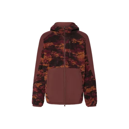Oakley Куртка Унисекс Тигра С принтом Камуфляжный Красный