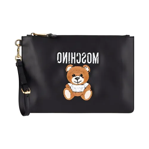 MOSCHINO Кожа Клатч Женский Черный