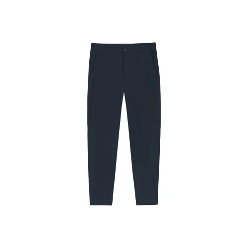 ANTA Вязаные тренировочные брюки мужские цвет ночного моря черный