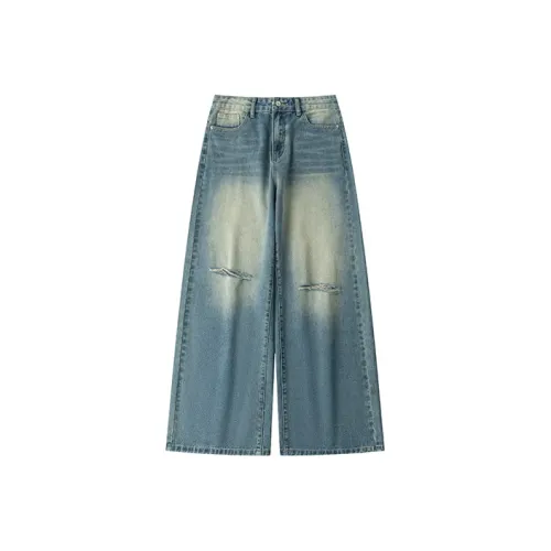 COUNTRY MOMENT Джинсы Унисекс Винтаж Синий