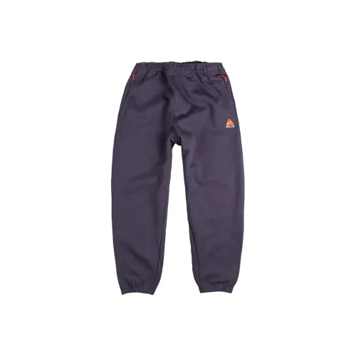 nike ACG 'Lungs'Therma Форма Repel Tuff Флис Вязаные Тренировочные брюки Унисекс Темный Виноградный фиолетовый Апельсин Гора Белый