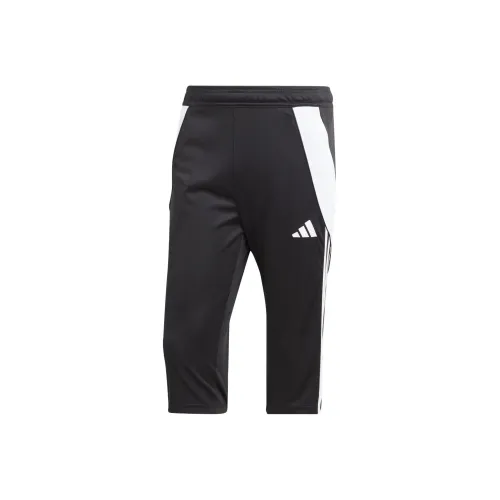 Adidas Tiro 24 3 4 Брюки Вязаные Тренировочные Брюки Мужские Черные