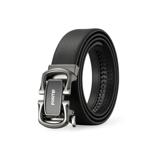 FORTEI Ремни из коровьей кожи Мужской Черный 3,5 см
