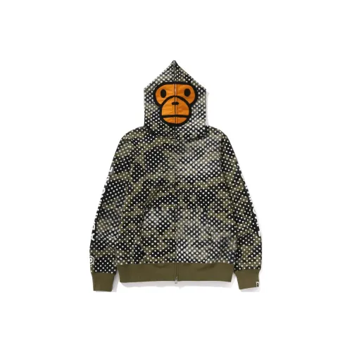 A BATHING APE Зеленый Унисекс Свитшоты