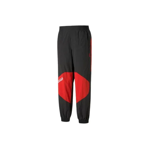 PUMA x Ferrari Красный черный Унисекс Повседневные брюки
