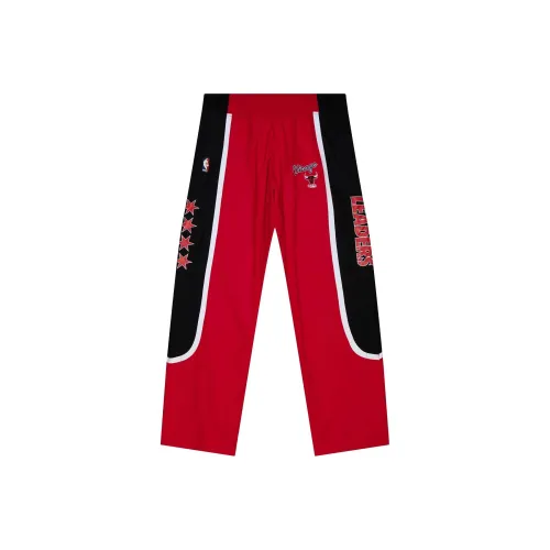 Mitchell Ness Red Men's Casual Pants Mitchell Ness Красный Мужские Повседневные Брюки