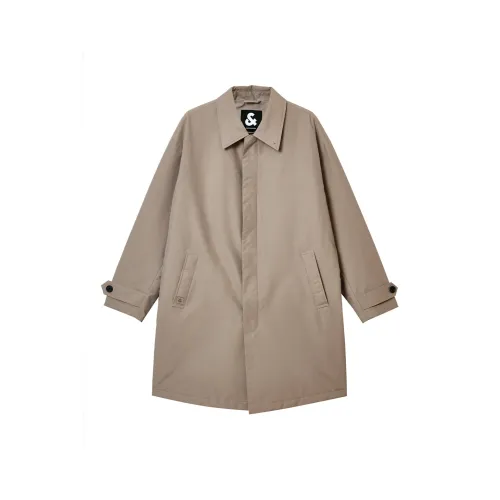 JACK JONES· Хлопковый пуховик мужской грибного коричневого цвета