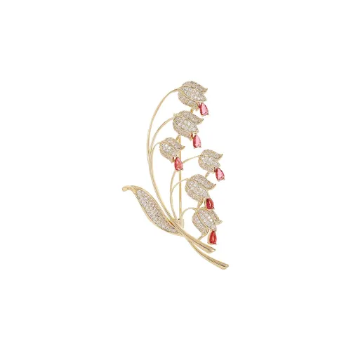 Фиолетовый сплав, женские броши