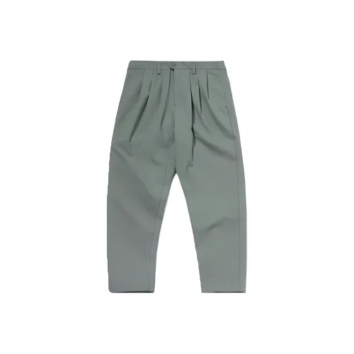 Подкладка Повседневные Брюки Мужские Зеленые