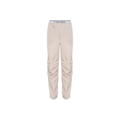 CALVIN KLEIN Кромка пояса Tracksuit Bottoms Повседневные брюки Мужской Бежевый
