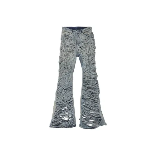 RICK OWENS совместный бренд Pearl Gray Мужские Джинсы