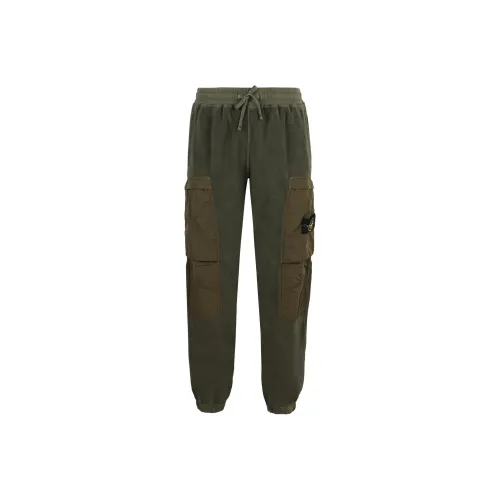 STONE ISLAND Карго брюки Мужские Зеленые