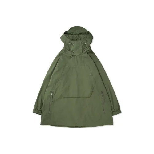 Engineered Garments Collaboration Оливковый/Оливковый Мужской Парки