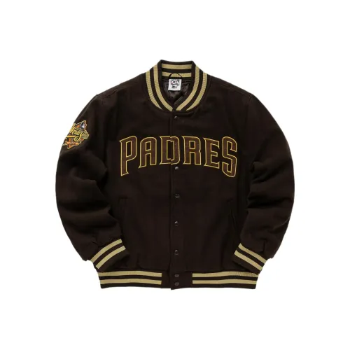 New Era Бейсбольная куртка Мужская Коричневая