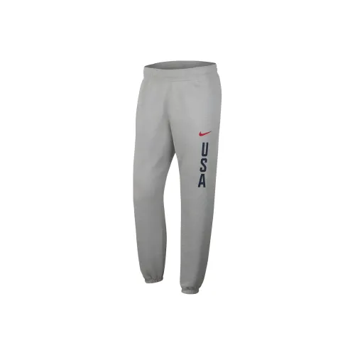 Вязаные тренировочные брюки Nike USA Basketball Olympic Team Series для мужчин темно-серый цвет