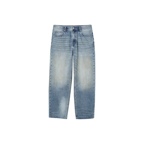 JACK JONES E39 Medium Blue Denim Men's Jeans JACK JONES E39 Средний Синий Деним Мужские Джинсы