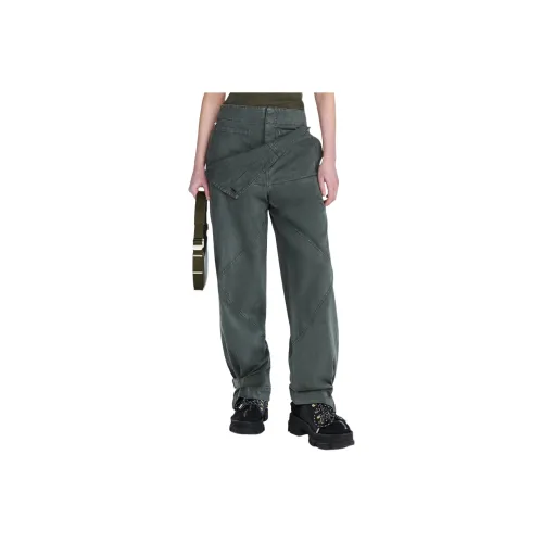 DION LEE SS24 Belted Shell Pants Casual Pants Unisex WASHED MERCURY Ртуть