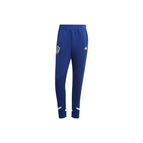 Adidas LA Galaxy Дизайнерский для Gameday Travel Pants Вязаные Тренировочные брюки Мужской Темно-синий