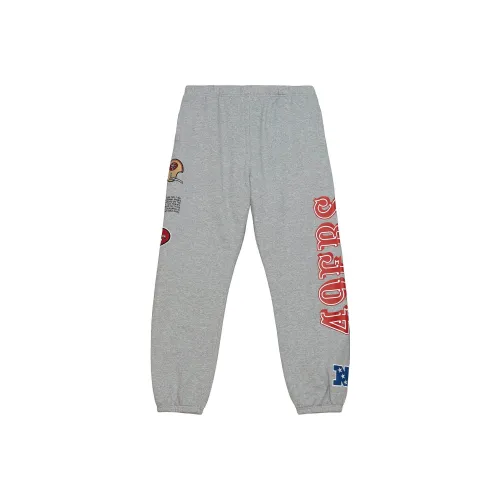 Mitchell Ness Gray Men's Casual Pants Mitchell Ness Серый Мужской Повседневный Брюки