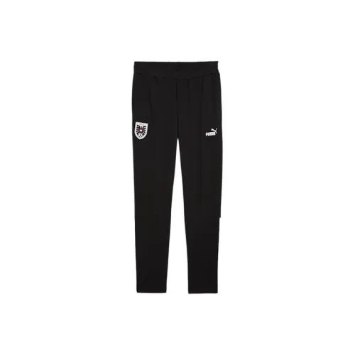 PUMA SS24 Вязаные тренировочные брюки мужские черные