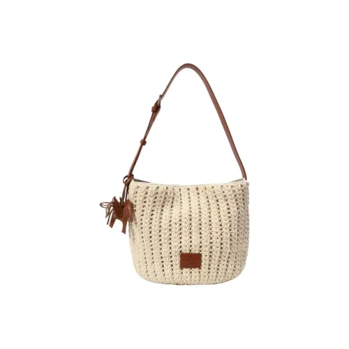 PAYOT Linen Cana Azure Shoulder Bag Standard Women's Ecru