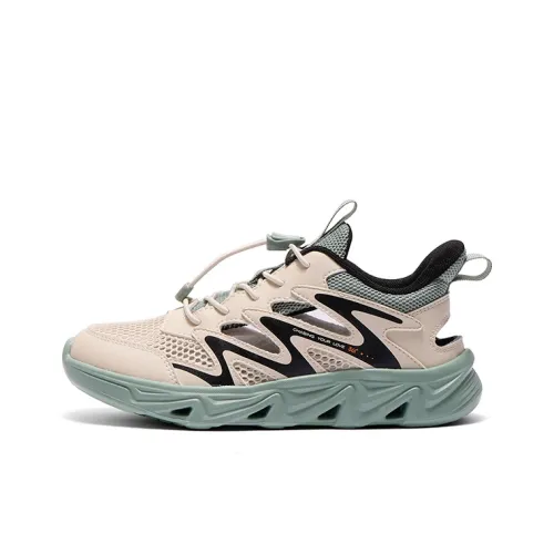 361°KIDS' Повседневный Низкий Топ Овсяный Серый/Шалфей Зеленый/Угольный Черный Унисекс