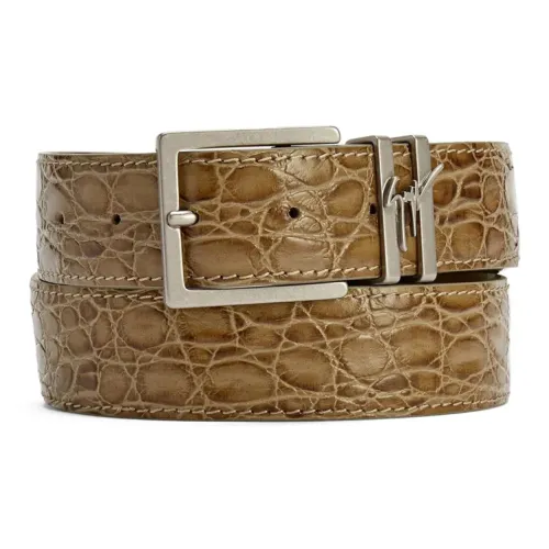 Giuseppe Zanotti GZ Телячья кожа Кожаные ремни Мужской Бежевый