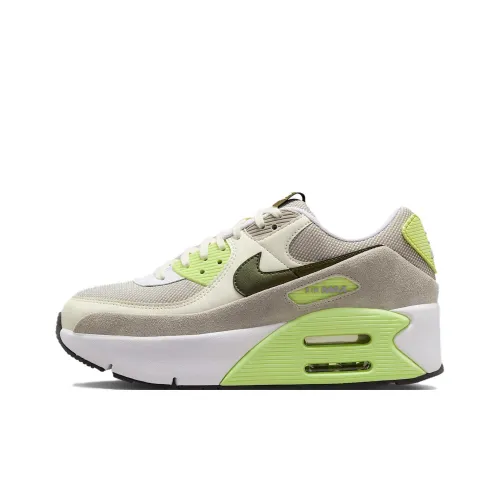 Nike Air Max 90 Low Топ Беговые кроссовки Женские Серый