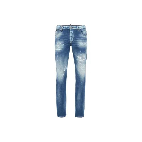 PHILIPP PLEIN Storm Blue Цвет Мужские Джинсы