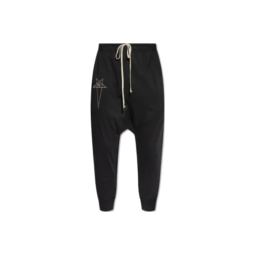 RICK OWENS совместный бренд Champion Co Branded Edition Черные мужские вязаные тренировочные брюки