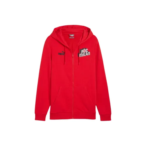 PUMA Red Men's Sweatshirts PUMA Красный Мужские Толстовки