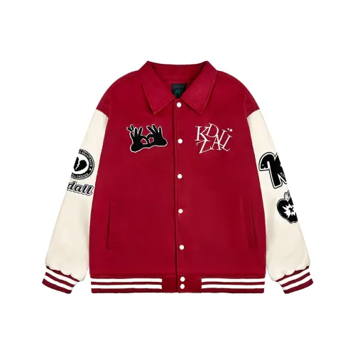 KZDALL Бейсбольная куртка Унисекс Красная