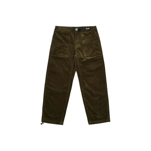 PALACE SS24 Вельвет BELTER TROUSER WASHED Casual Pants Unisex Темно-зеленый