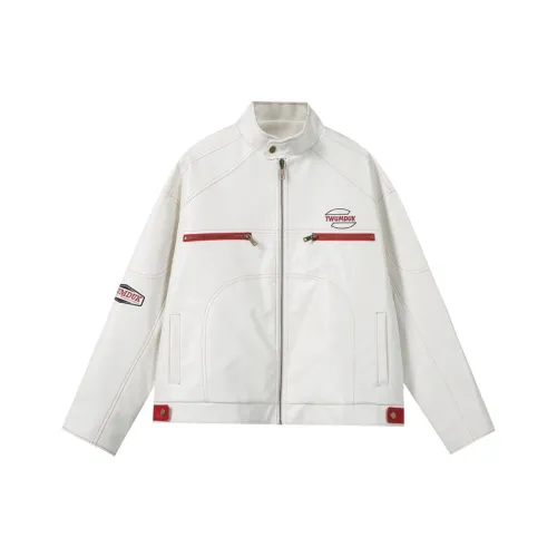 SOCKKEY Куртки Пальто Унисекс Белый