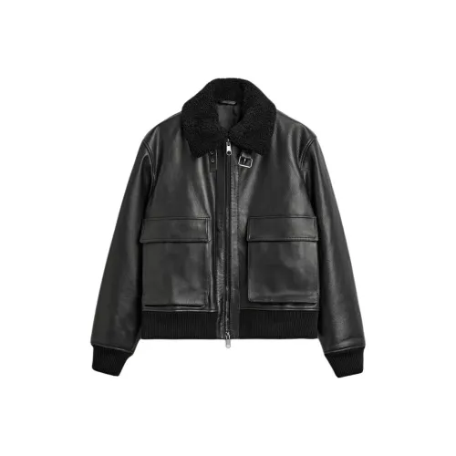 ZARA Черные Мужские Кожаные Куртки