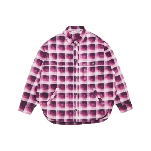 Acne Studios SS25 Хлопковый пуховик Мужской Фиолетовый
