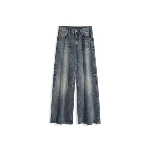 UNDERTIDES Джинсы Унисекс Винтаж Синий